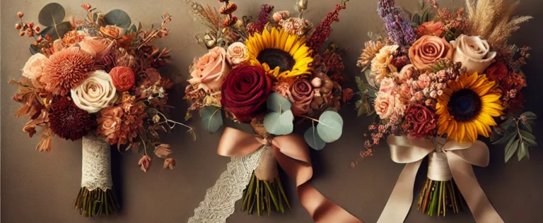 Stunning Fall Wedding Bouquets: Rustic and Seasonal Flower Ideas